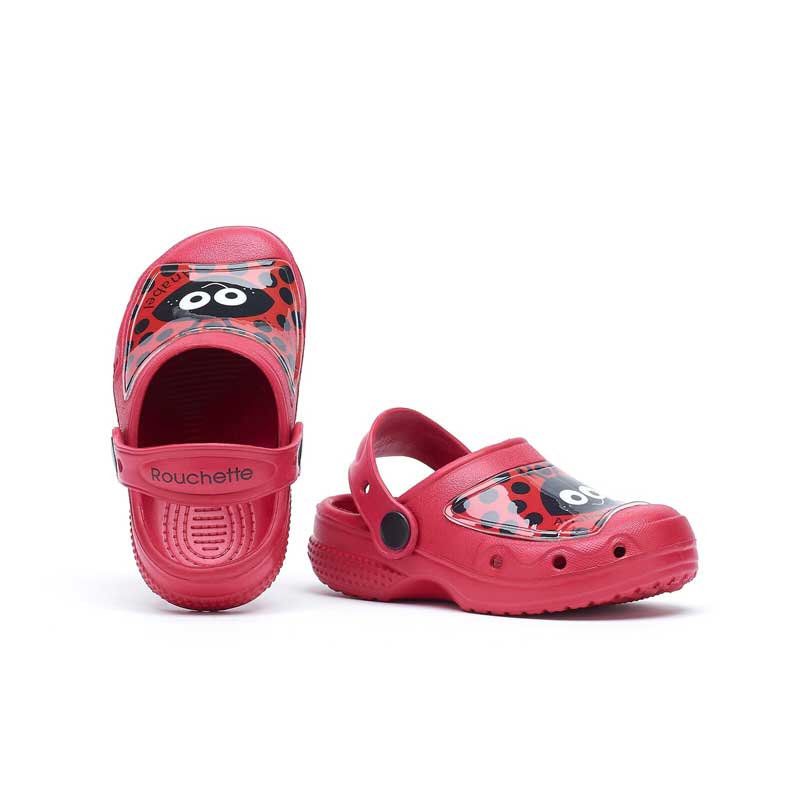 Rouchette Anabel Kids Clog - Red