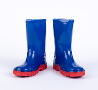 Woodstock Kids Navy Wet Dinosaur Wellington Boots | Woodstock- Evercreatures® Official